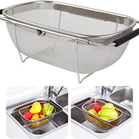 Stainless Steel Colander Oval Shape Big Size